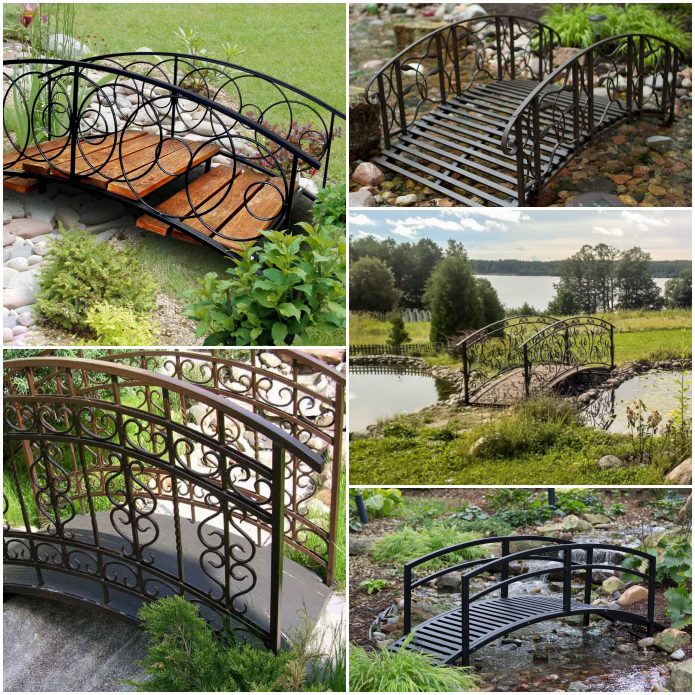 Кованые мостики для сада или дачи оригинальный декор